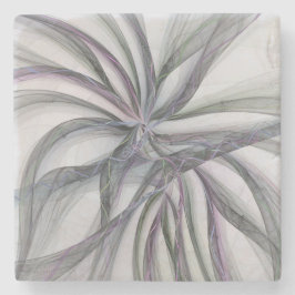 Filigre Motieven Moderne Abstracte Zwaiende Fracta Stenen Onderzetter