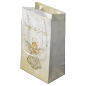 Filigree Angel of Grace Gold Ombre Snowflakes Klein Cadeauzakje (Achterkant Gekanteld)