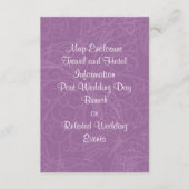 Filigree Butterfly Enclosure Card in Paars Informatiekaartje (Voorkant)