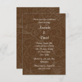 Filigree Butterfly Rehearsal Dinner Invitation Kaart (Voorkant / Achterkant)