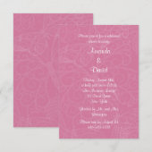 Filigree Butterfly Rehearsal Dinner Invitation Kaart (Voorkant / Achterkant)