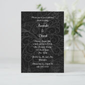 Filigree Butterfly Rehearsal Dinner Invitation Kaart (Staand voorkant)