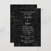 Filigree Butterfly Rehearsal Dinner Invitation Kaart (Voorkant / Achterkant)