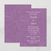 Filigree Butterfly Rehearsal Dinner Invitation Kaart (Voorkant / Achterkant)