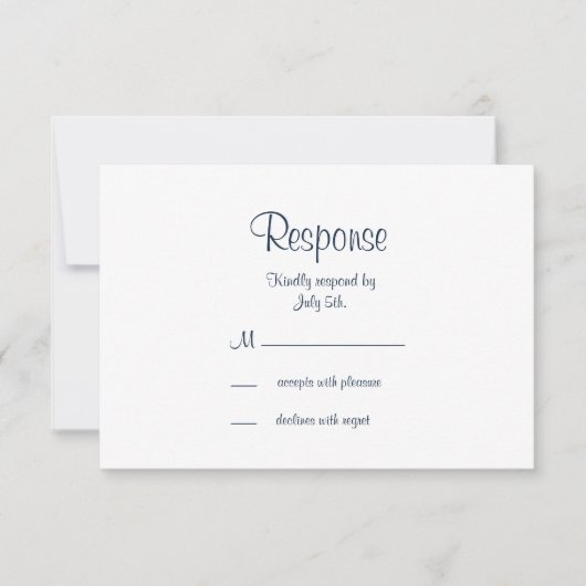 Filigree Butterfly RSVP in het Blauwgroen (Voorkant)