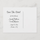 Filigree Butterfly Sla de datum Briefkaart in zwar (Achterkant)