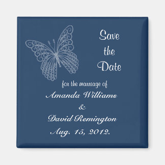 Filigree Butterfly sparen de Datum Magnet
