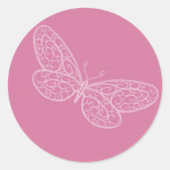Filigree Butterfly Sticker (Voorkant)