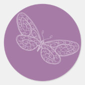 Filigree Butterfly Sticker (Voorkant)