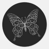 Filigree Butterfly Sticker (Voorkant)