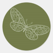 Filigree Butterfly Sticker (Voorkant)