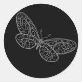 Filigree Butterfly Sticker (Voorkant)