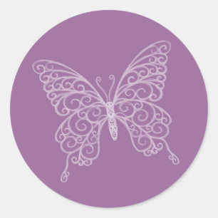 Filigree Butterfly Sticker
