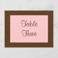 Filigree Butterfly Table Number (bruin)