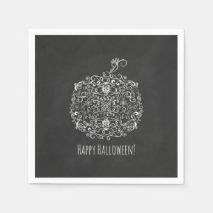Filigree Chalkboard Herfst Pumpkin Autumn Herfst P Servet