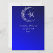 Filigree Crescent Moon en Star Invitation Kaart (Voorkant)