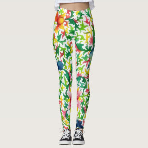 Filigree en bloemen  stijl Art Leggings
