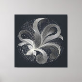 Filigree Flow Circle Canvas Afdruk (Voorkant)