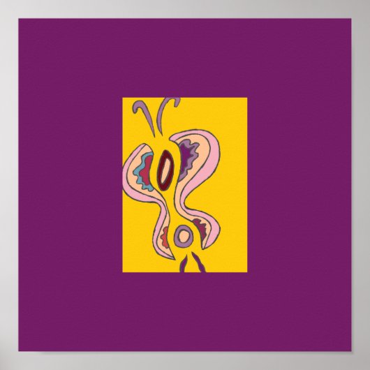 Filigree Flutterfly Mini Print 12x12 (Voorkant)