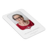 Filigree Funeral Gray Ornamental Lace Foto Magneet (Rechterzijde)