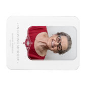 Filigree Funeral Gray Ornamental Lace Foto Magneet (Horizontaal)