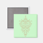 filigree geel magneet (Voorkant / Achterkant)