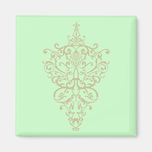 filigree geel magneet (Voorkant)