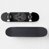 Filigree Gothic Dag van de dode schedel Persoonlijk Skateboard (Horizontaal)