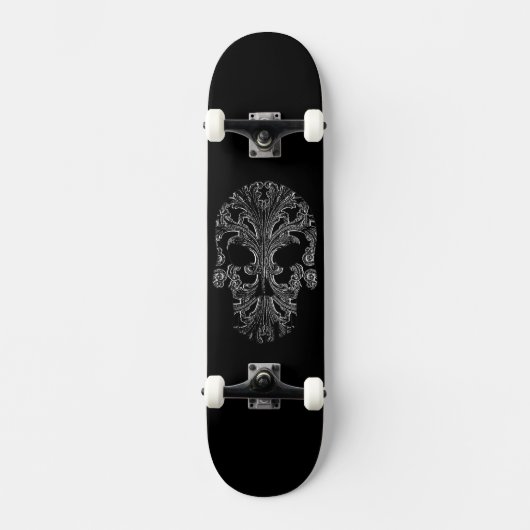 Filigree Gothic Dag van de dode schedel Persoonlijk Skateboard (Voorkant)