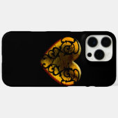 Filigree Gothic Gold Heart Case-Mate iPhone Case (Achterkant (horizontaal))