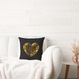 Filigree Gothic Gold Heart Kussen