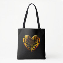 Filigree Gothic Gold Heart