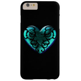 Filigree Gothic Ice Blue Heart iPhone 16 Pro Max Hoesje