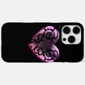 Filigree Gothic Pink Heart Case-Mate iPhone Case (Achterkant (horizontaal))