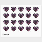 Filigree Gothic Pink Heart Hart Sticker (Vel)