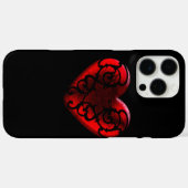 Filigree Gothic Red Heart Case-Mate iPhone Case (Achterkant (horizontaal))