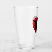 Filigree Gothic Red Heart Glass Cup Glas (Rechts)
