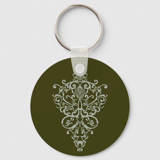 filigree groen sleutelhanger (Voorkant)