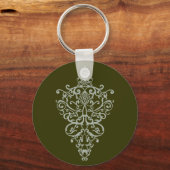 filigree groen sleutelhanger (Voorkant)