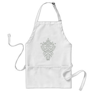 filigree groen standaard schort