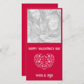 Filigree Heart Feestdagenkaart (Voorkant / Achterkant)