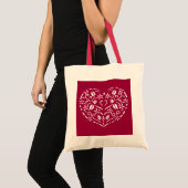 Filigree Heart Tote Bag (Voorkant (product))