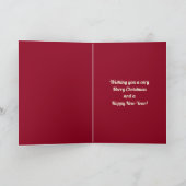 Filigree Kerstdeer Feestdagen Kaart (Binnen)