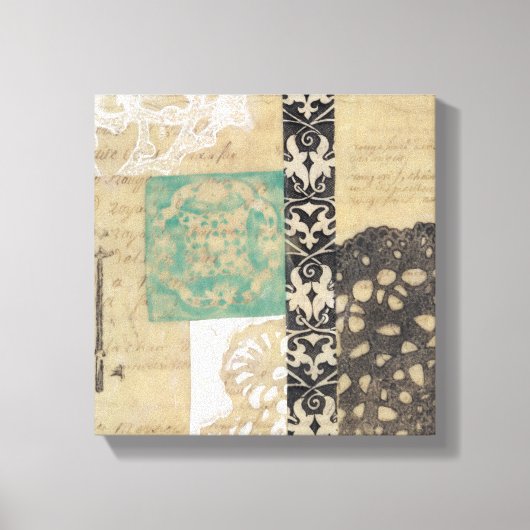 Filigree & Key II Canvas Afdruk (Voorkant)