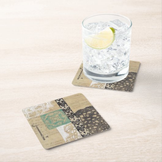 Filigree & Key II Kartonnen Onderzetters (Insitu)