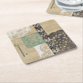 Filigree & Key II Kartonnen Onderzetters (Schuin)