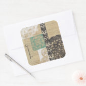Filigree & Key II Vierkante Sticker (Envelop)