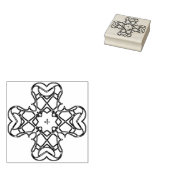filigree kruisstempel rubberstempel (Gestempeld)