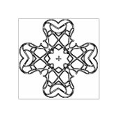 filigree kruisstempel rubberstempel (Afrduk)