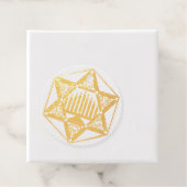 Filigree Menorah Hannukah Bedankjes Labels (Met doos)